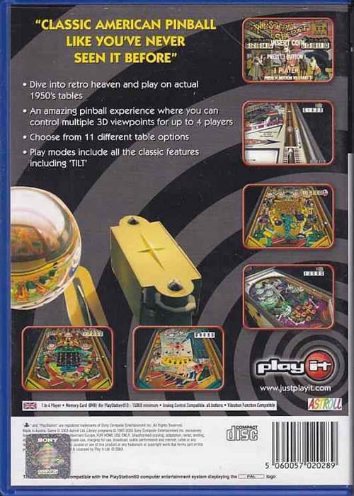 Play it Pinball - PS2 (B Grade) (Genbrug)